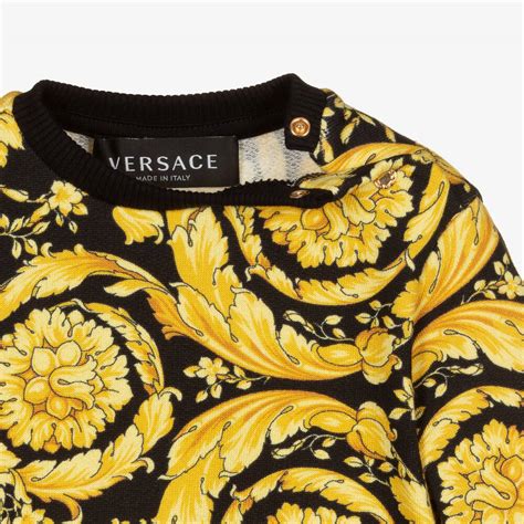 versace pullover weiß gold|versace barocco hoodie.